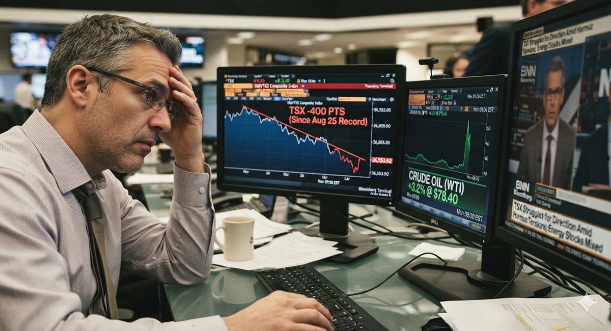 The TSX Set a Record Close Six Sessions Ago. It Has Given Back 400 Points Since