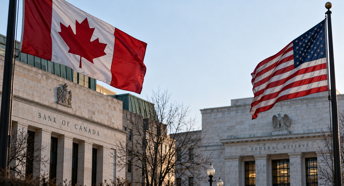 The Bank of Canada Closed Its Gap to the Fed by 25 Basis Points Today, and Two Fed Dissenters Voted to Reopen It